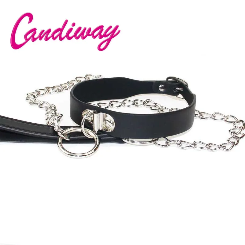 Bdsm Fetish Bondage Slave Sex Collar Leash Steel Chain Adult Game Dog chain punish Neck Collars Sadism Sex Toys Slave Erotic Toy