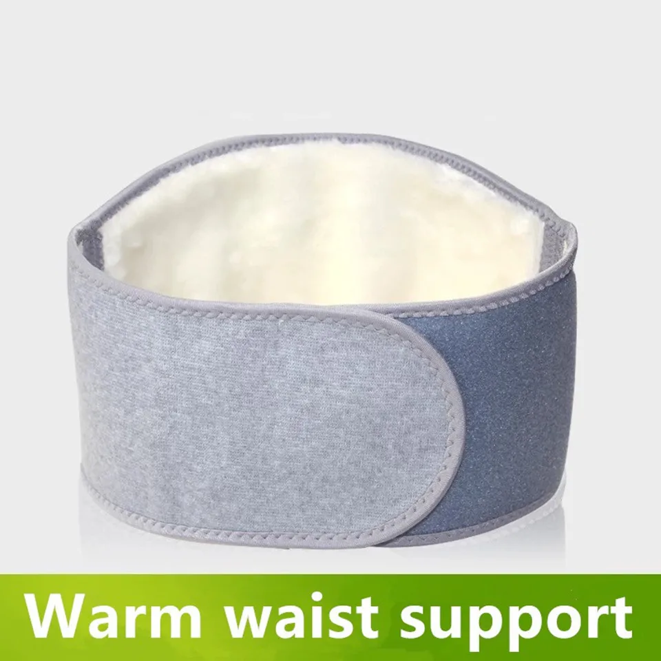 1 Pcs Woman Adjustable Warm Uterus Stomach Wool Pressure Waist Belt Lumbar Support Back Waist Support Brace Double Banded Lumbar