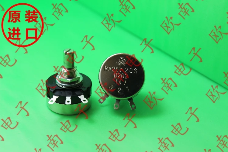 [VK] Japan TOCOS single winding wire potentiometer RA25Y20S RA25Y 20S  B102 B202 1K 2K shaft 20mm switch