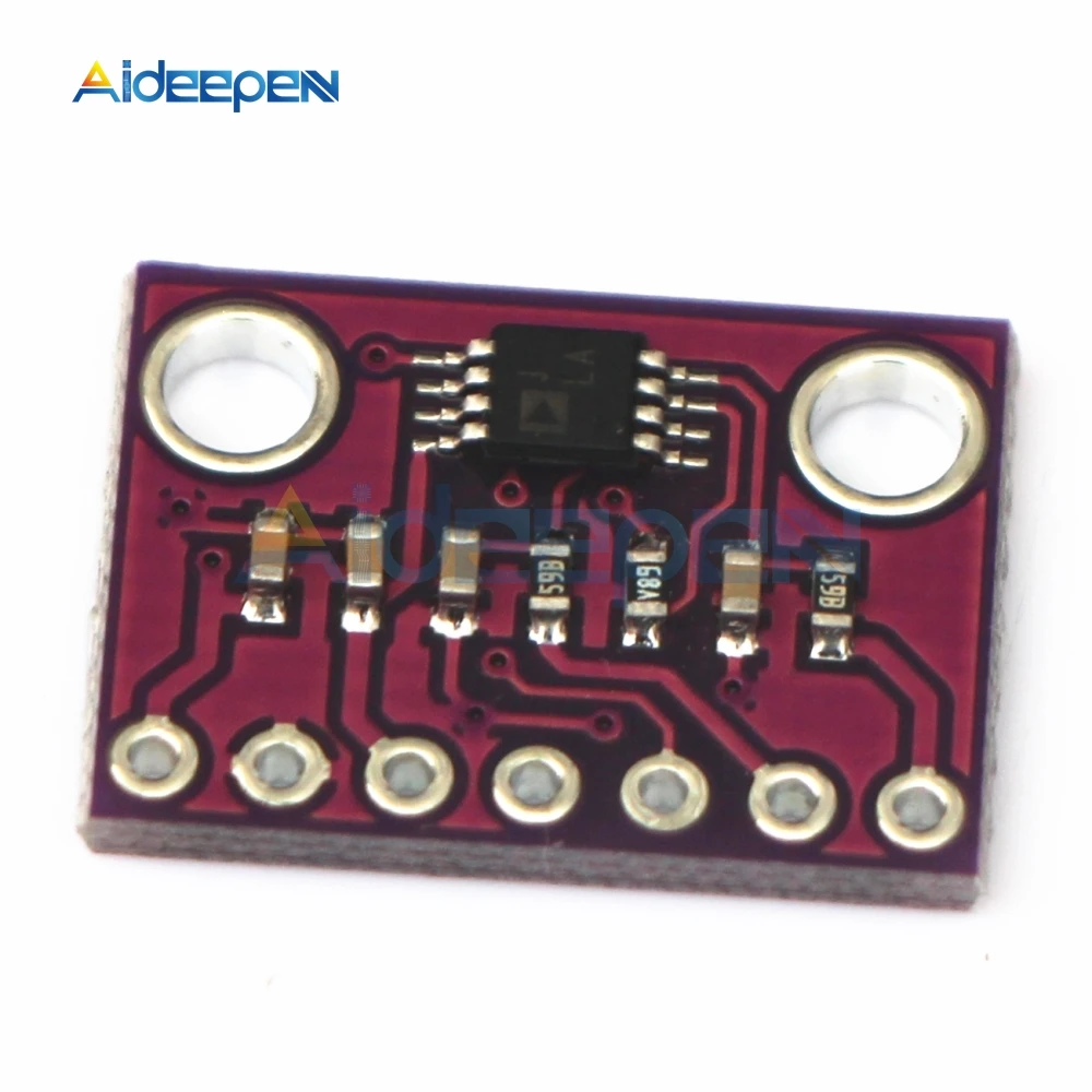 Imagem -03 - Módulo Amplificador de Instrumentos de Alta Precisão Ad8221ar Cmrr dc Ganho Ajustável Amplificadores de Instrumento Programável
