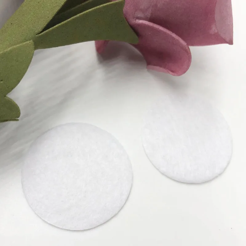 50pieces/lot 20mm White Padded Felt round shape craft/ DIY Appliques Clothing decoration Scrapbook