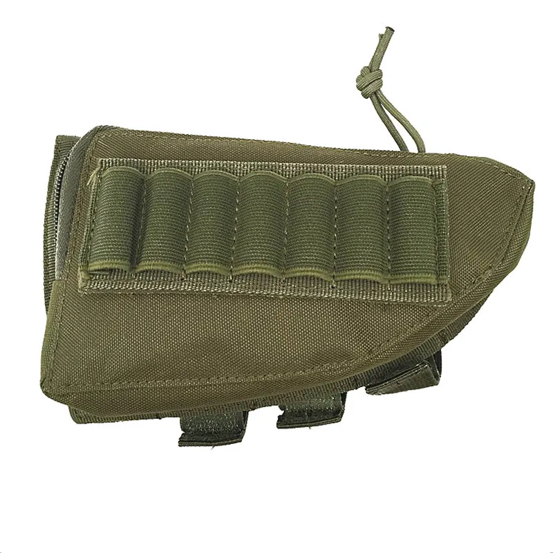 Tactical Shotgun 12 Gauge Pouch Buttstock Shotgun Hunting Accessories Shotshell Chin Pouch Holder