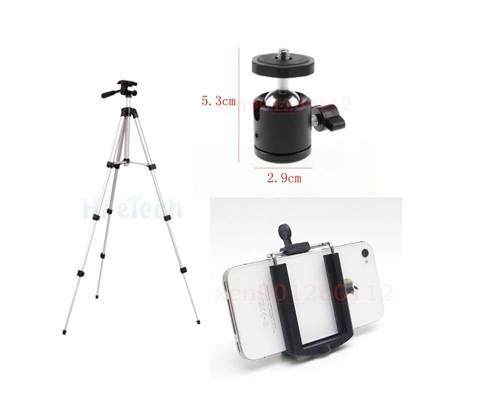 

3 in 1 3110 Tripod stand With 3-Way Head Tripod Bag + cellphone holder + 360 Tripod Ball Head for can&n nik&n s&ny Pentax Camera