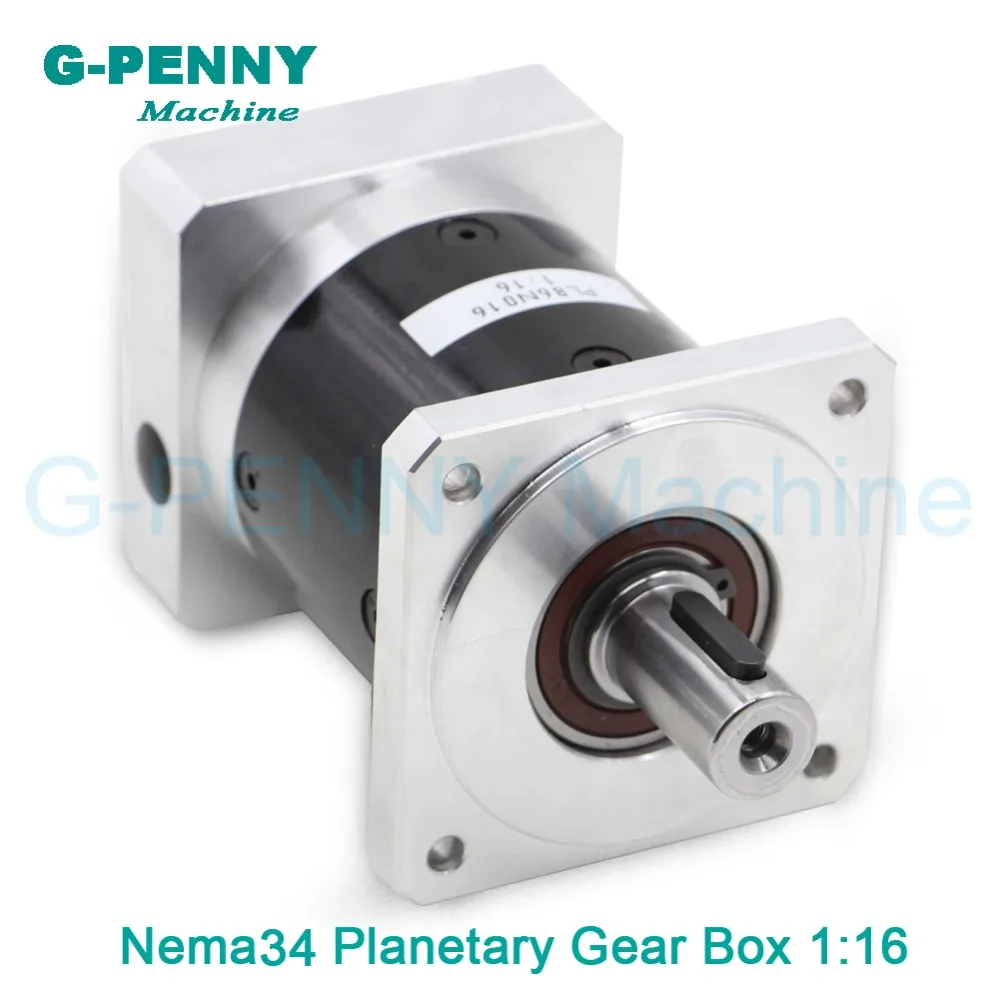 Nema34 stepper motor planetary reduction ratio 1:16 planet gearbox 86 motor precision type, High Torque high quality 6~8 arcmin