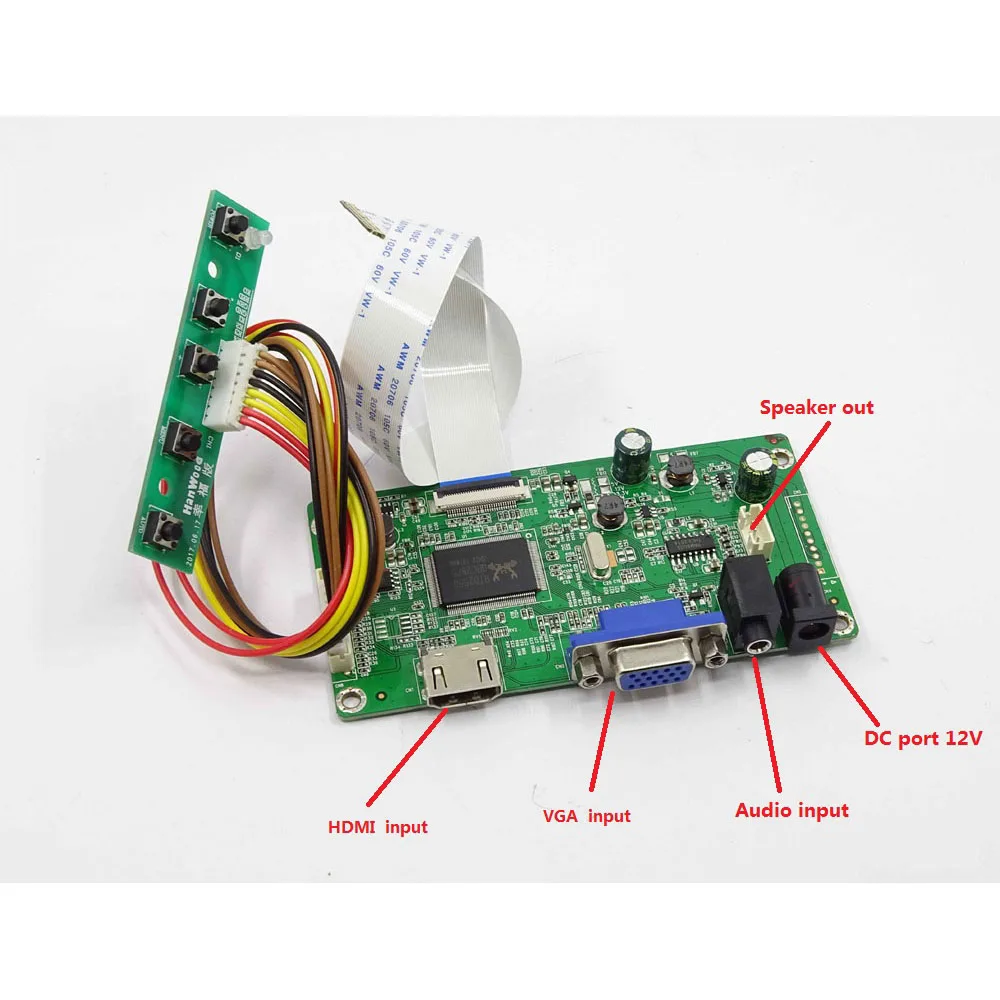 Imagem -02 - Kit de Placa de Driver de Controlador Led Hdmi Vga Edp Faça Você Mesmo Lcd Kit para Auo 30pin B156xtn02.6 1366x768 Monitor de Tela do Painel