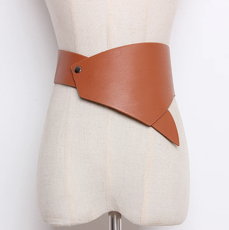 المرأة الصلبة بو الجلود فستان Cummerbunds الإناث خمر الكورسيهات حزام الخصر أحزمة الديكور واسعة حزام R1232