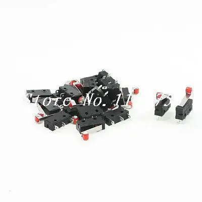 

20pcs 125VAC 5A Hinge Roller Lever Mini Microswitch 3-Pin SPDT 1NO 1NC Black