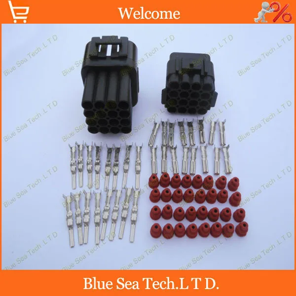 Sample,2 sets 16 Pin/way 2.2mm car connector,Car Waterproof Electrical plug,Automotive sensor Main connector for car truck ect.