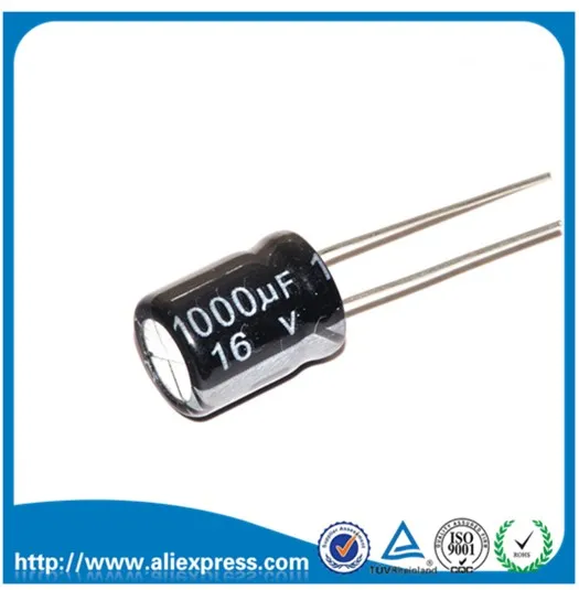 100Pcs 1000UF 16V 16V 1000UF Aluminum Electrolytic Capacitors Size 8*16MM 1000 UF / 16 V Electrolytic Capacitor