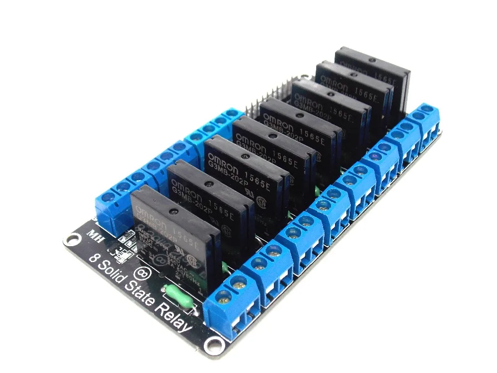 8 Channel 5V DC Relay Module Solid State Low Level  SSR AVR DSP