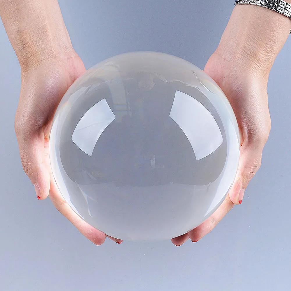 Ship From USA 150mm Clear Feng Shui Ball Crystal Ball Sphere Fashion Table Decor Good Luck Ball Home Decoration Accessories Mode