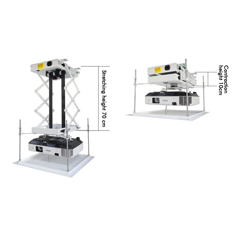 Imagem -04 - Suporte de Teto com Motor para Projeção de 70cm com Controle Remoto sem Fio 110v 220v e 25w