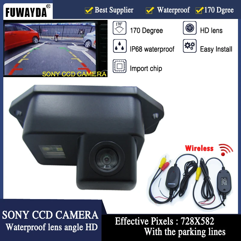 FUWAYDA Free Shipping Wireless HD Chip CCD Special Car Rear View Reverse Backup Parking Safety CAMERA for  MITSUBISHI LANCER