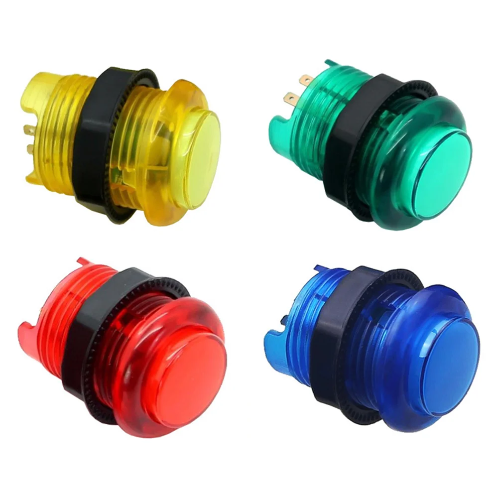 1PCS 28mm 24mm LED Arcade Push Button Arcade Start Button Switch 5V Illuminated Button Arcade Cabinet Accessories