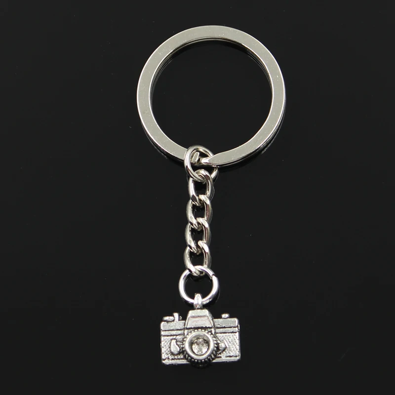 New Fashion Keychain 15x14mm Camera Pendants DIY Men Jewelry Car Key Chain Ring Holder Souvenir For Gift