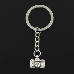 New Fashion Keychain 15x14mm Camera Pendants DIY Men Jewelry Car Key Chain Ring Holder Souvenir For Gift