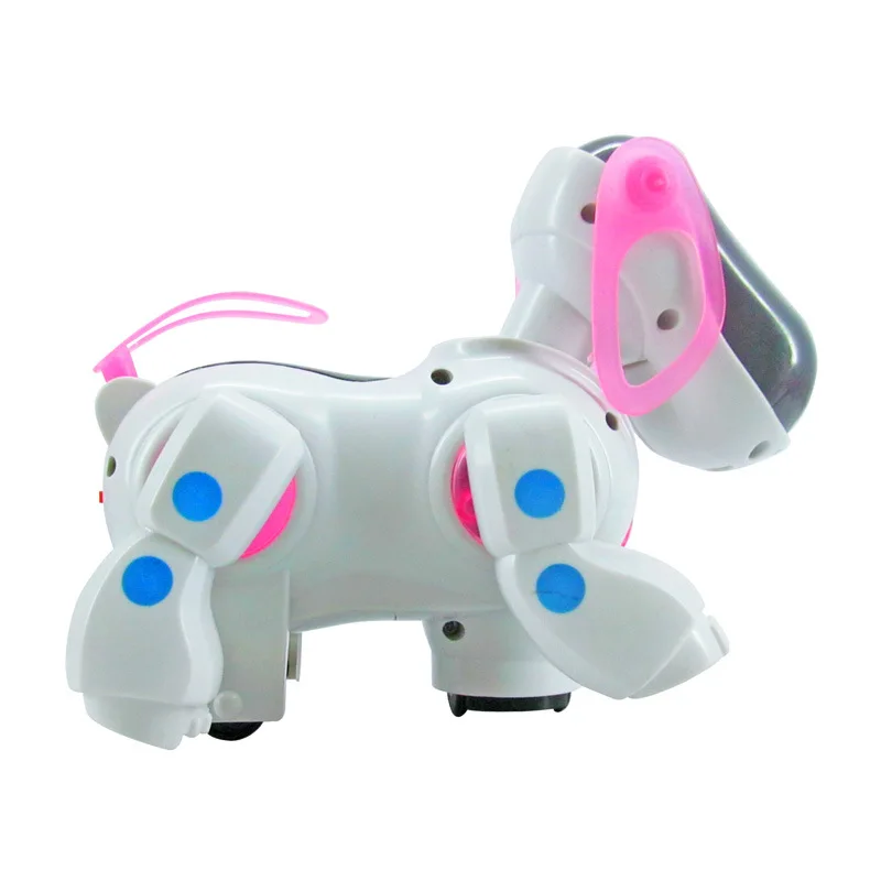 Smart Electric Robot Dog Car Automatic Steering Pet Dog Model Boy Baby Musical Light Up Universal Toy Gift For Kids