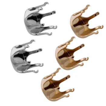 Base de diamantes de imitación de cabujón de camafeo, accesorio de Metal en blanco, Color Cobre, oro/plata, 100 unidades por lote, accesorios para manualidades, F5298