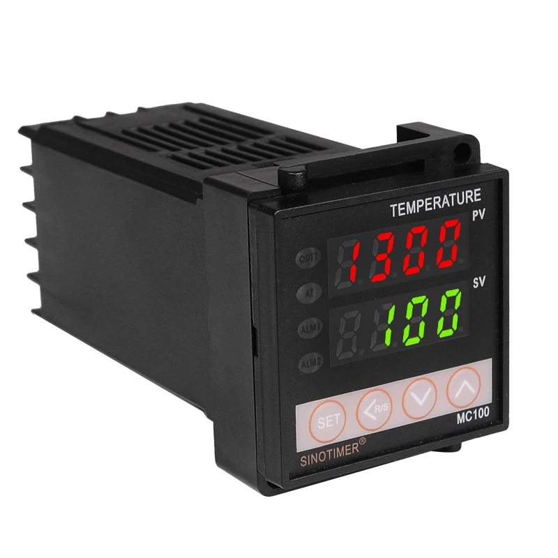 Universal Input PT100 K Thermocouple Digital PID Temperature Controller Regulator Relay Output for Heating Cooling with Alarm