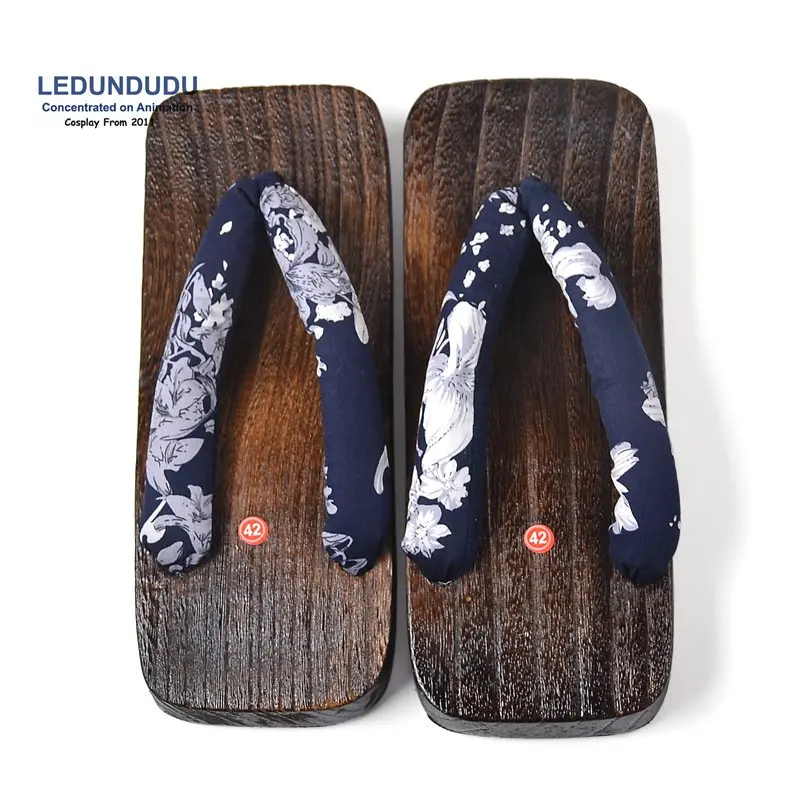 شباشب نينجا قباقيب خشبية مسطحة جيتا ساموراي صنادل صيفية كاجوال للحفلات التنكرية لحفلات الهالوين