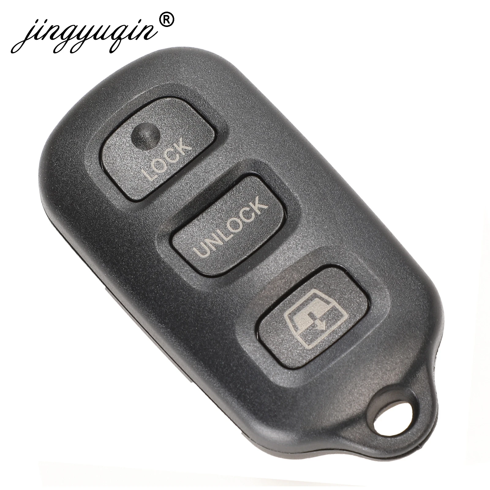 jingyuqin Remote key Shell fob 3 Button + Panic for Toyota Sequoia 4-Runner 4Runner 2003-2008 Keyless Case Replacement