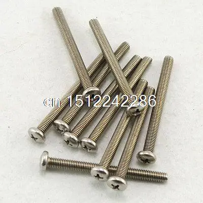 (25) Metric M5 55mm Stainless steel Cross Recessed Pan Head Screws