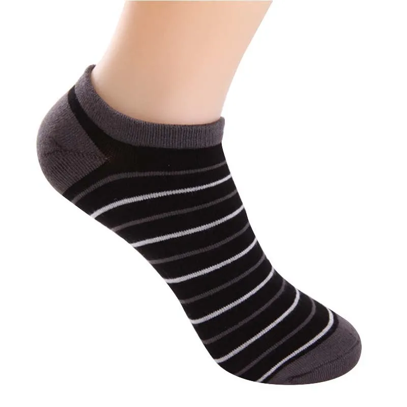 

5pairs Men Socks Summer Autumn Thin Comfort Socks Man Ankle Fashion Classic Striped Bamboo Cotton Male Sock Meias Sox Calcetines