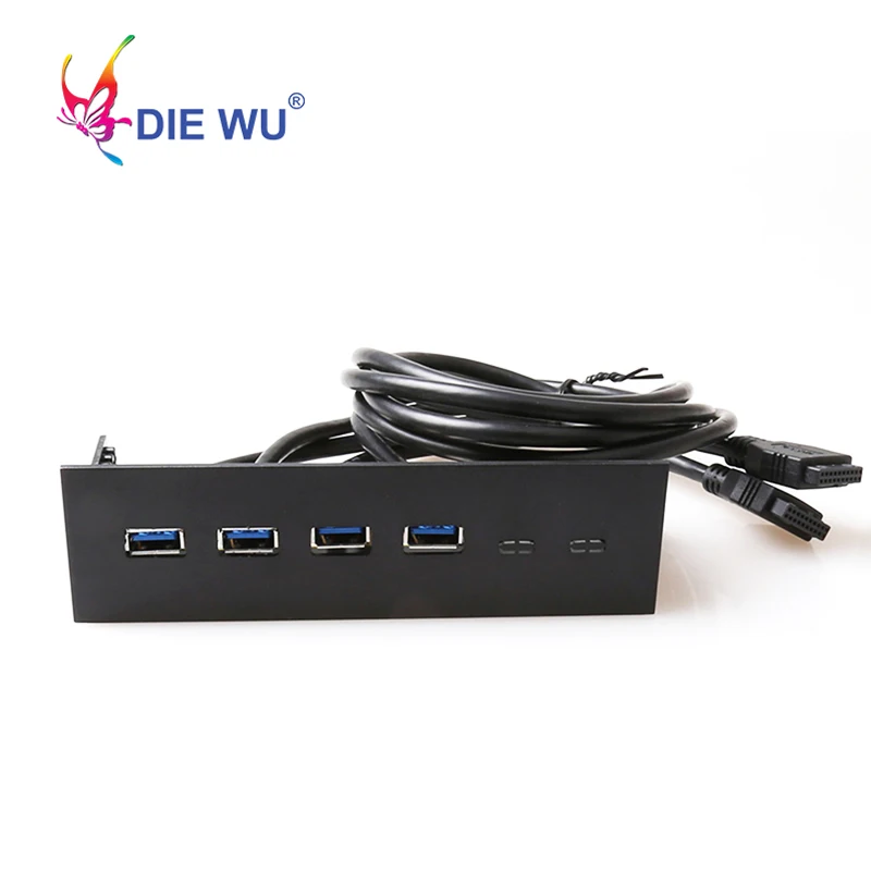 4 USB 3.0 hub USB front panel 20 Pin Connector Adapter Bracket cable Computer accessories for PC Motherboard cable
