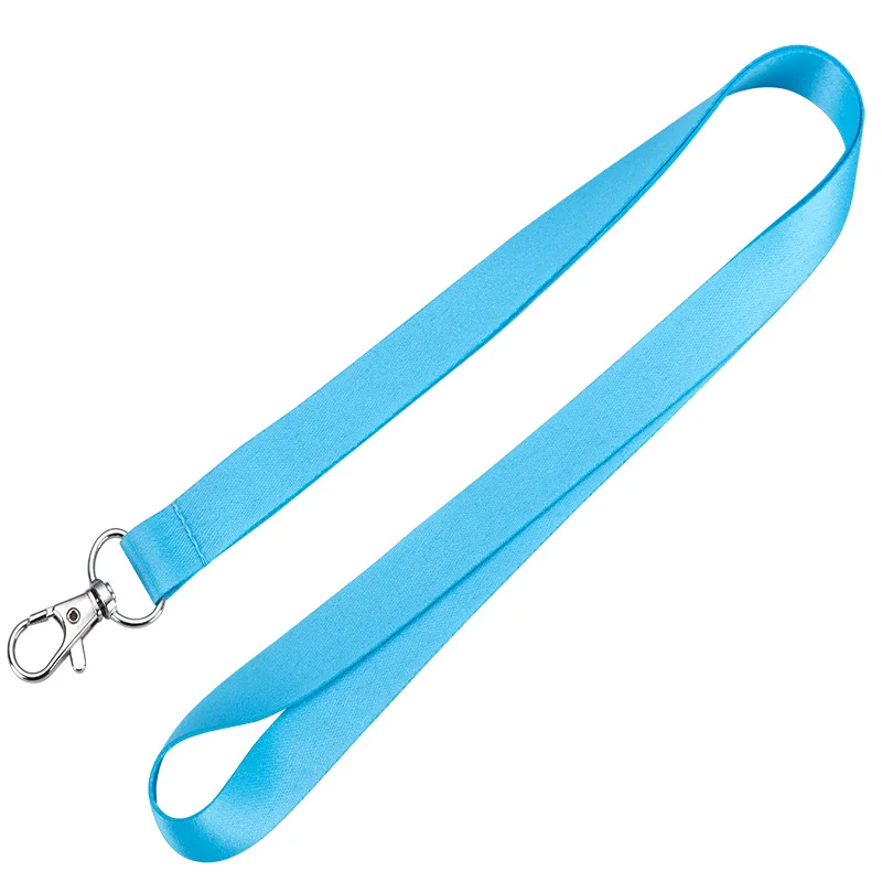 Discount 1pcs Plain Neck Lanyard Strap with One Metal Clip Customized Accepted