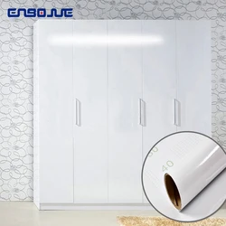 Papel tapiz de cocina de perlas blancas, Pegatina autoadhesiva impermeable para mesa de armario, película de renovación de muebles antiguos