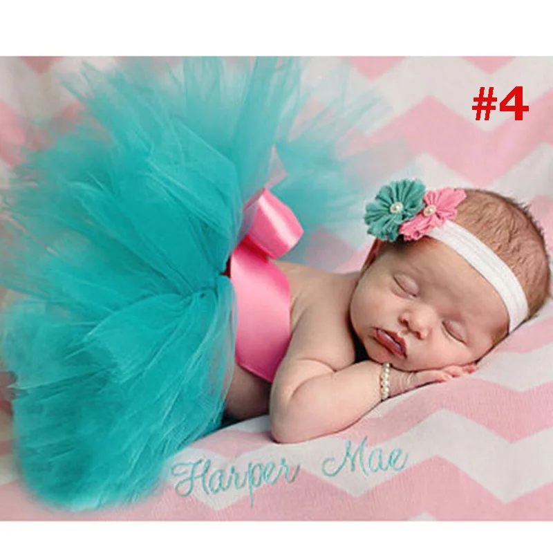 White Newborn Tutu Skirt with Tiara Headband Newborn Photography Prop Stunning Newborn Tutu Photo Prop TS034