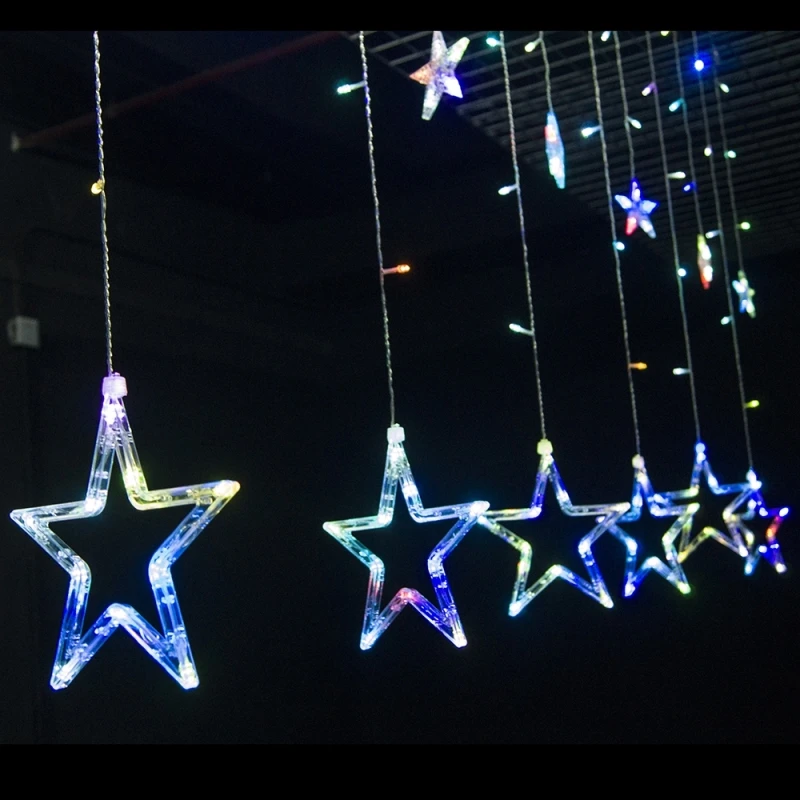 Blubble estrelas natal luzes do feriado AC110-240V dia das bruxas iluminação do feriado de controle remoto à prova dwaterproof água jardim led luz da corda