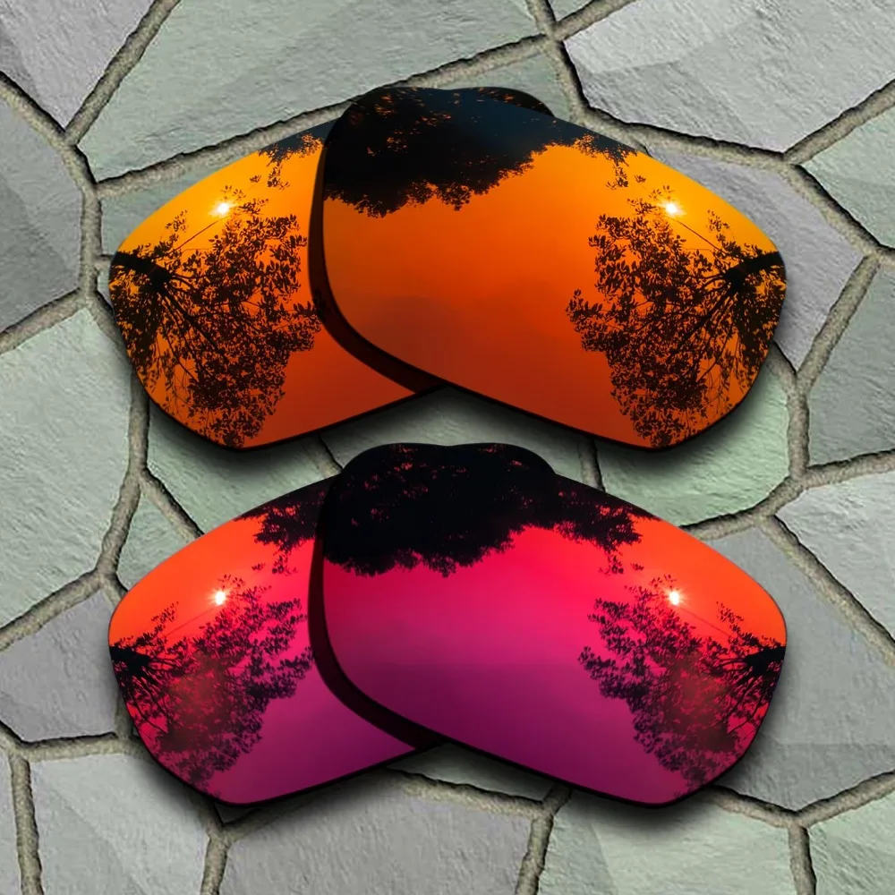 

Red Orange&Violet Red Sunglasses Polarized Replacement Lenses for Oakley Style Switch