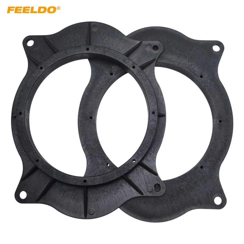 

FEELDO 1pair Car Speaker Spacer Adapter Horn Pad For Toyota Camry/Corolla/Levin /Highlander Rear Platform Stereo Refitting Rings