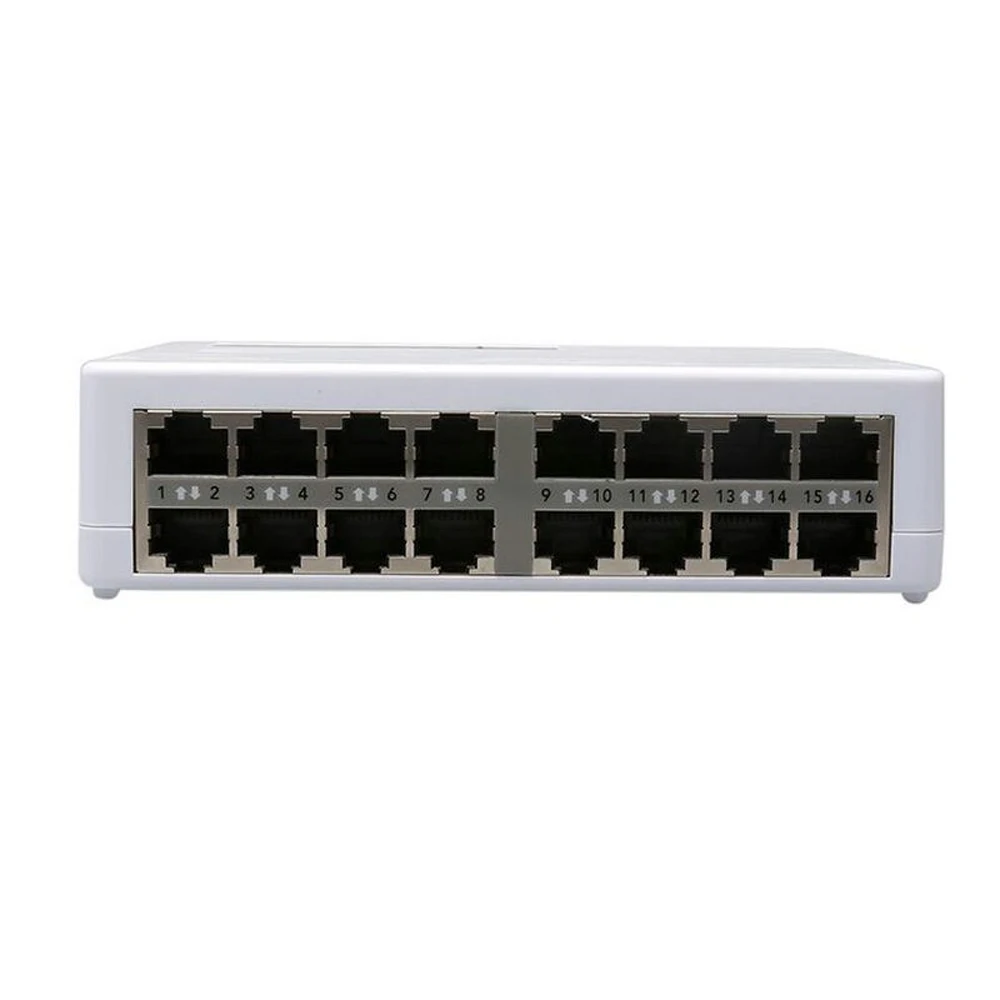 16 Ports Fast Ethernet LAN RJ45 Vlan 10/100Mbps  Network Switch Switcher Hub Desktop PC