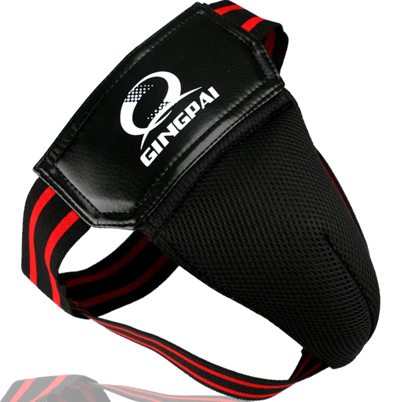 GINGPAI di Vendita Caldo Adulto di Sesso Maschile Sanda Cavallo Guard Protector Taekwondo MMA Inguine Protector Kick Boxing Guardia di Protezione