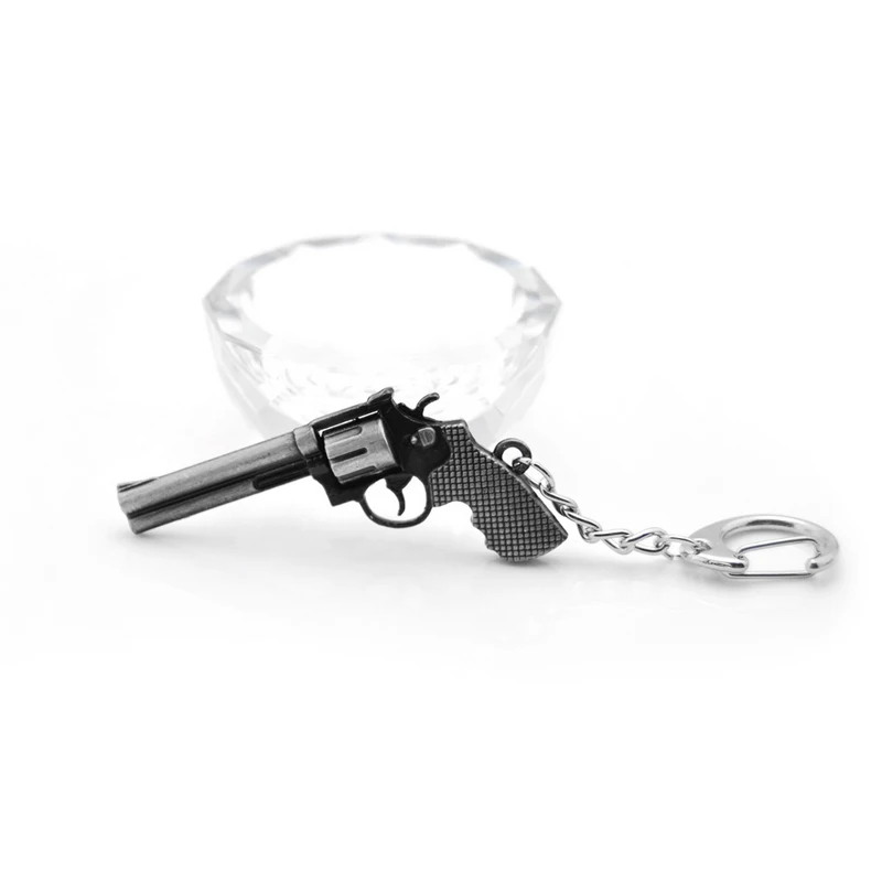 Original Hot Sell Counter Strike Revolver Guns Keychain Men Novelty Trinket CS GO Awp Rifle Sniper Key Ring Souvenirs Gift