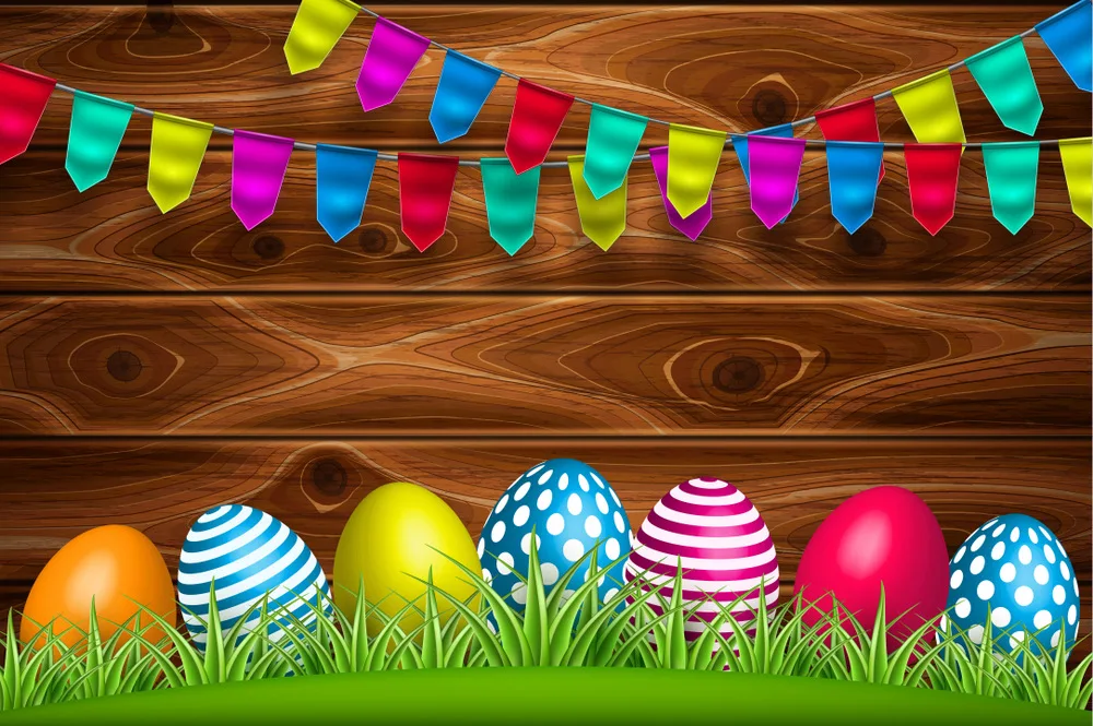 Wood Vinyl, Easter Eggs Graduation Backdrops For Photography Picture Background Princess Backdrop E190127A17