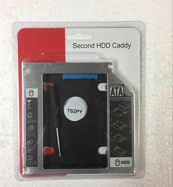 12.7MM 2nd Hard Drive HDD SSD Tray Caddy for Toshiba Satellite Pro C850 L830 L850 L855 A665-S5199X