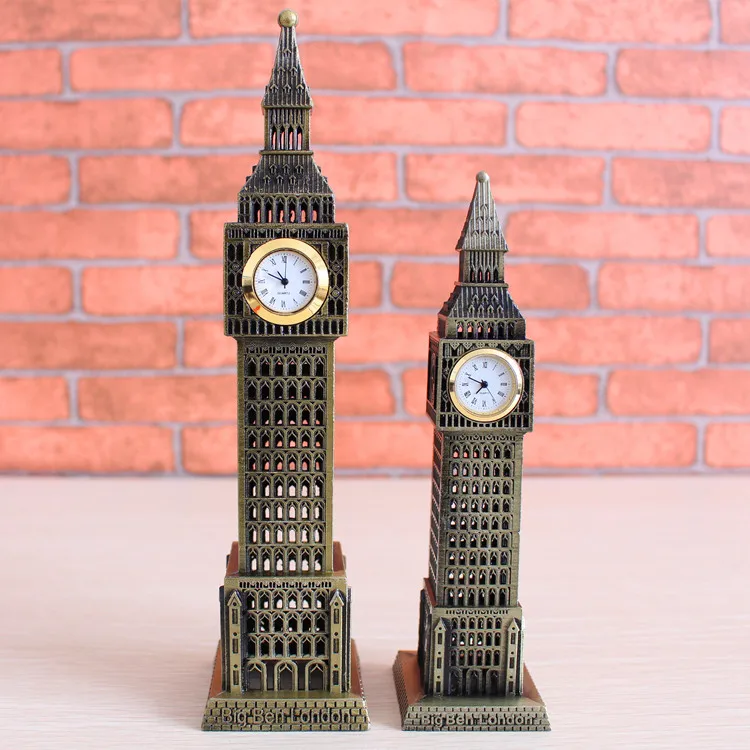 

London Big Ben watch decorative metal crafts gifts decoration decoration British style window model ,Decorative art gift