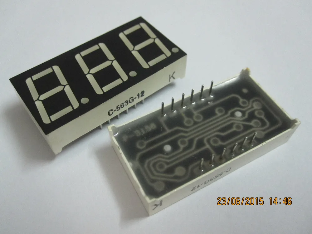 10 PCS LD-5631AG 3 Digit 0.56\