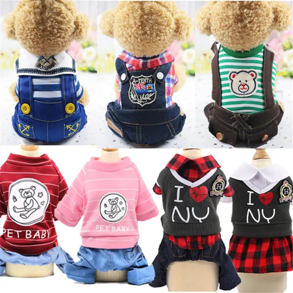 2024 Fashion Dog Clothes Spring Chihuahua Dog Coats Jackets Cartoon Hoodie Pet Dog Clothes For Small Dogs Cats Pets Clothing