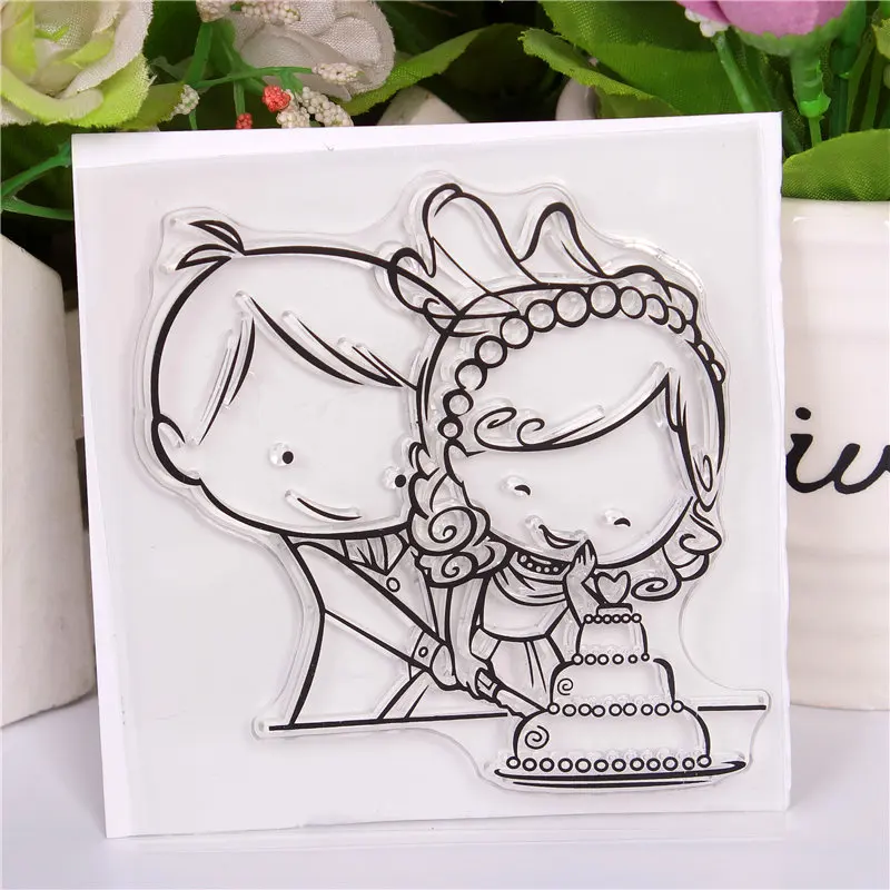 Neue Cartoon-Muster Stempel Und Metall Sterben Scrapbooking Alphabet Stempel Präge Handwerk Silikon Transparent StampstamponsLace