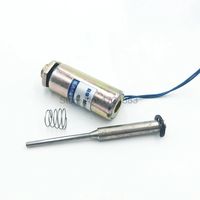 13X30TL Push-pull type crash type miniature electromagnet DC 12V 24V Tubular Electric Solenoid Electromagnet Stroke 6mm 50g