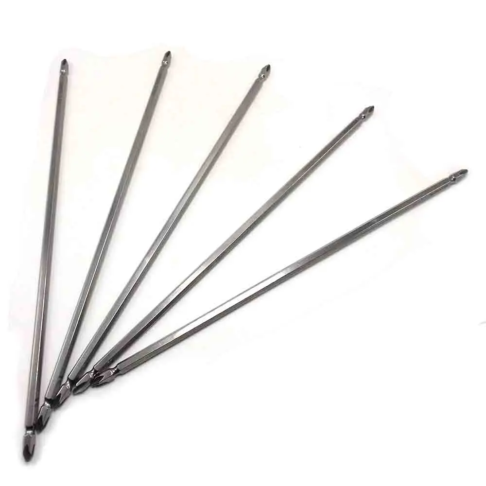 1pc Magnetic 300mm Long Phillips Ph2 Screwdriver Bits Impact Double Ended Screw Driver Bit For 1/4