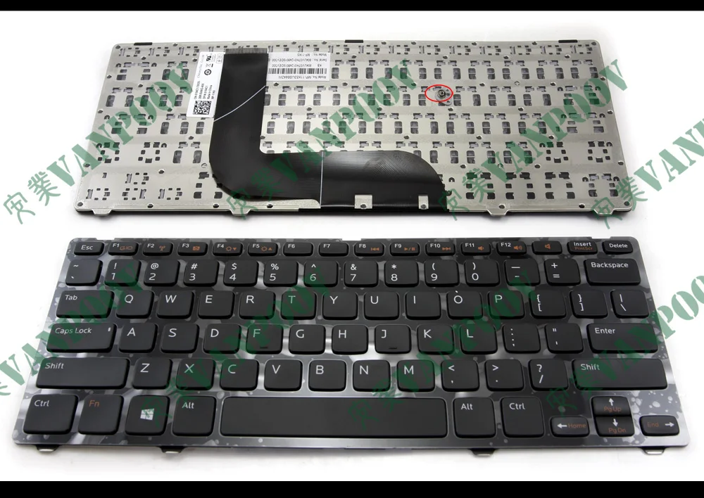 Novo teclado de laptop americano para dell inspiron 14z-5423 14z (5423) 1618l 14z 5423 (13z)5323 13z-5323 13z v3360 p31g p35g preto 0154c1