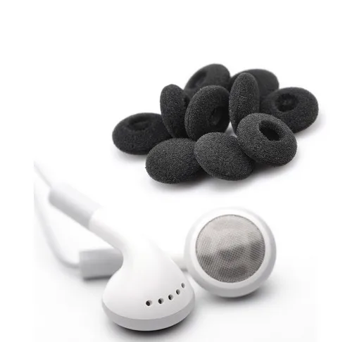 50Pcs 18mm Foam Eartips Earbud Ear Tips Cushion Replacement Earphone Ear Pads Sponge Covers for Most In-ear Earphone MP3 MP4