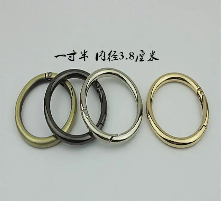 

(10 PCS / lot) luggage handbag high-grade diameter 3.8 cm coil O-ring hardware accessories