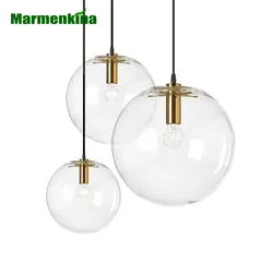 Nordycki współczesny minimalistyczny wisząca lampa szklana kula jednogłowicowa restauracja/bar wisiorek światła E27 AC110V 220V 230V