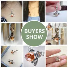 Silver Bee Pendant Necklace for Women #4